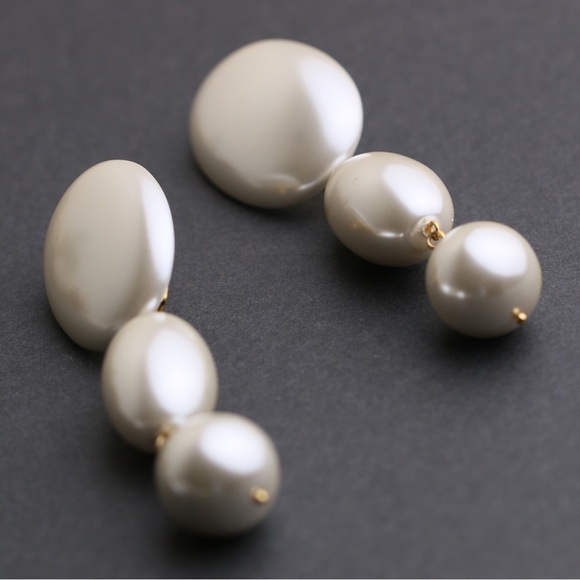 Lele Sadoughi Pearl Linear Bubble Earrings - Picture 8 of 9